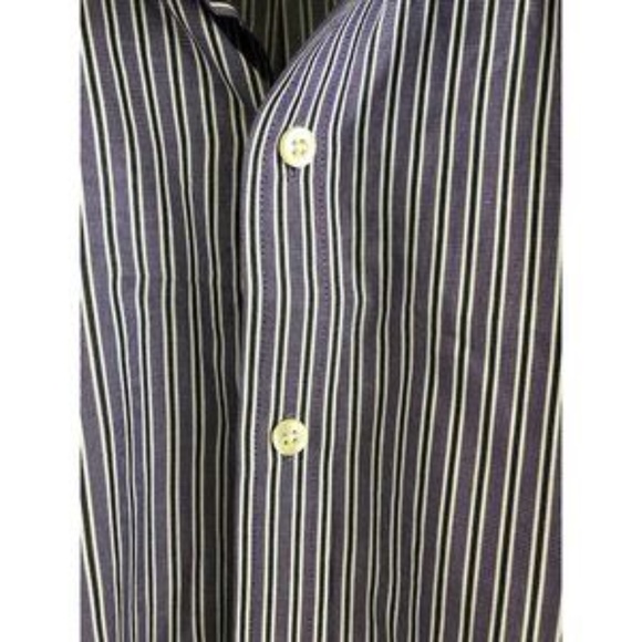 Michael Kors Men's Dress Shirt Striped Button-Down - Picture 4 of 12
